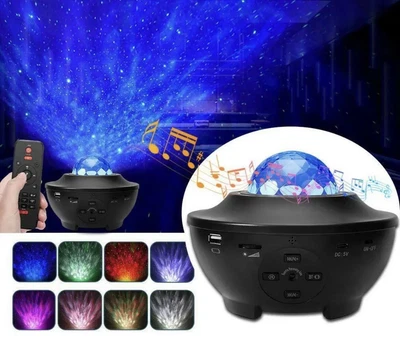 £12.99 • Buy Starry Night Light Projector Led Sleeping Kids Music Speaker Galaxy