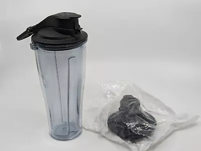 Vitamix 20oz Travel To-Go Container Tumbler Flip Top Lid Never Used ** 2 LIDS ** • $29.99