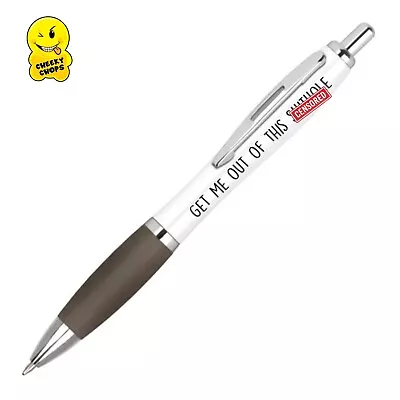 £3.99 • Buy Funny Pen, Sweary Pen, Rude Pen, Novelty Pen Gift - Get Me Out - PEN63