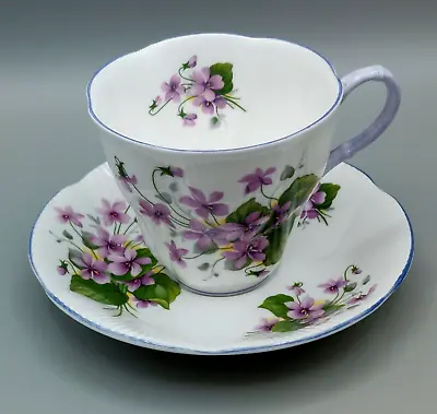 Royal Albert Blossom Time Series Purple Pansy Teacup & Saucer Bone China England • $23.80