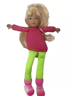 Playground Kids Doll Vintage Blonde Hair Pink Neon Meritus. • $19.99