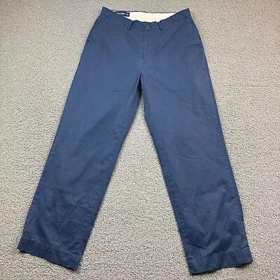 Vintage Polo Golf Ralph Lauren Pants Mens 34X30 (32X29) Blue Chino Trousers Flat • $27.89