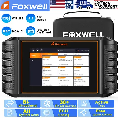 FOXWELL OBD2 Scanner Car Bidirectional Diagnostic Tool ECU Coding Active Test  • $249