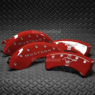 Set Of 4 Mgp Brake Caliper Cover For 05-09 Ford Mustang Gt 17  Wheel Min Red • $299