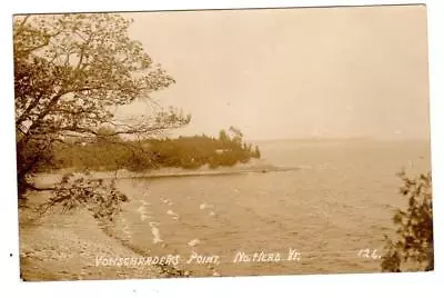 VT - NORTH HERO VERMONT 1910 RPPC REAL PHOTO Postcard VONSCHRADER'S POINT • $9.99