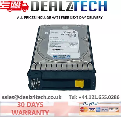 HP 4TB 7.2K 3.5  6G SAS Hot-Swap Hard Drive HDD Midline SC 743405-001 695507-004 • £24.99