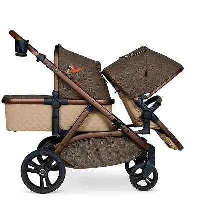 Cosatto Wow XL Tandem Pushchair In Foxford Hall With Buggy Board & Raincover • £699.95