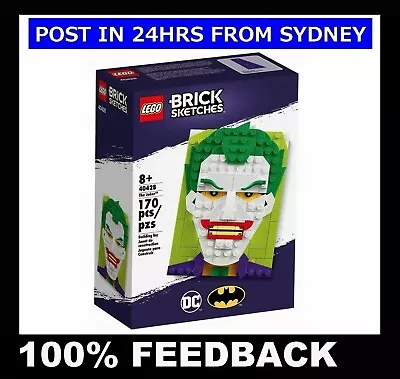 LEGO 40428 ~ THE JOKER ~ Brick Sketches Picture Frame Batman ~ NEW & SEALED • $34.90