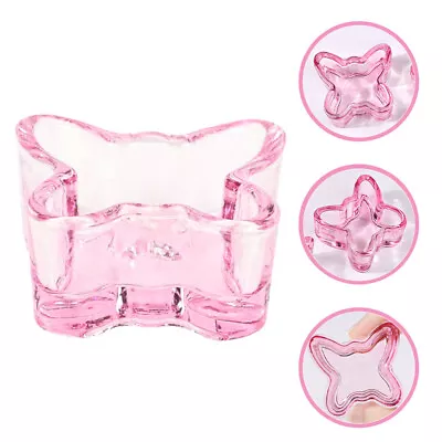 Manicure Nail Dish Cup Butterfly Shape Manicure Nail Dish Acrylic Dappen Cup • $8.54