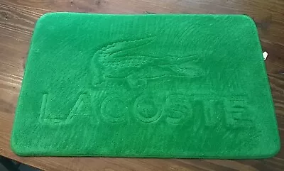 LACOSTE Field Green Memory Foam Crocodile Rug Bath Mat 20.5  X 33  • $19.99