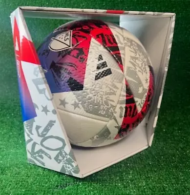 Adidas MLS OFFICIAL Match Ball 2023 Game Ball White Red Soccer HT9026 Size 5 • $54.99
