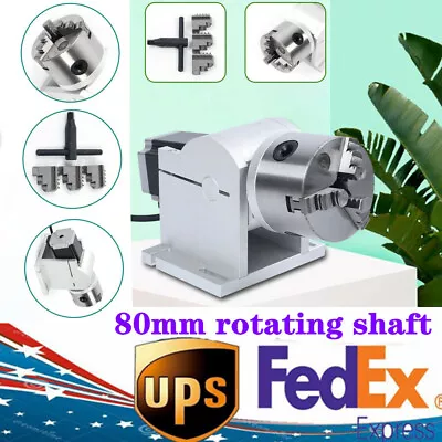 LASER Axis 80mm Rotary Shaft Attachment For Laser Marking Engraving Machine • $145.35