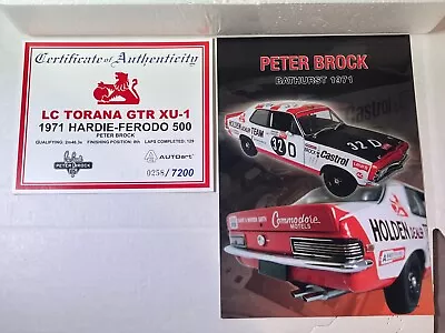 $220 • Buy Biante 1:18 Holden LC Torana GTR XU-1 # 32D Brock 1971 Bathurst H/F 500