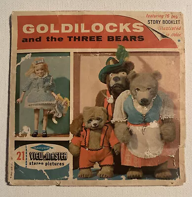 View-Master GOLDILOCKS & THE THREE BEARS - B317 - 3 Reel Set + Booklet (V2) • $15.90