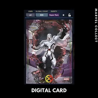 £3.95 • Buy Marvel Collect Magneto Limited SR Age Of X - Iridescent Topps Collectors Reserve