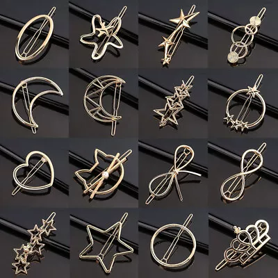 Elegant Star Round Hair Clips Snap Hair Barrettes Accessories For Women Girls • $1.17