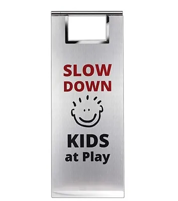 $49 • Buy Kids At Play Stainless Steel Wind Proof Safety Sign By Jolli Design