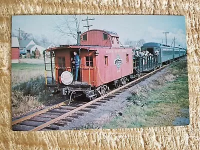 Morris County Central Rr The Red Caboose.vtg Railroad Postcard*p47 • $5.96