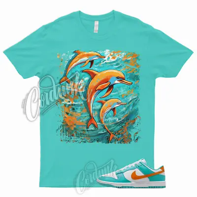 D5 T Shirt Dunk Miami Low White Cosmic Clay Cactus Teal Orange Dolphin Aqua • $24.29