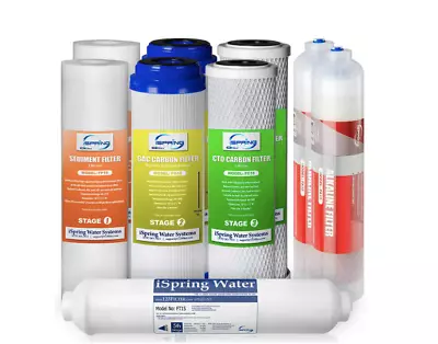 ISpring 6 Stage Reverse Osmosis System Water Filter Alkaline Replacement Set  • $73.78