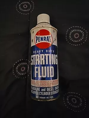 Vintage 1960s Penray Heavy Duty Starting Fluid Grenade Top Empty Can Collectable • $14.99