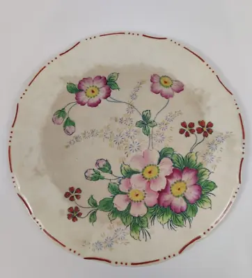 Vintage Mikori Ware Serving Plate- 12  Diameter Floral Pattern Good Condition • $14.95