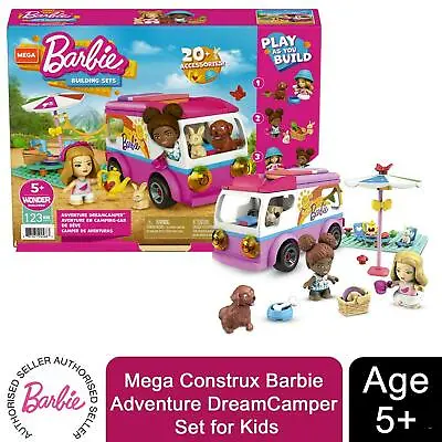 Mega Construx Barbie Adventure DreamCamper Set  Mega Bloks. • £33.99