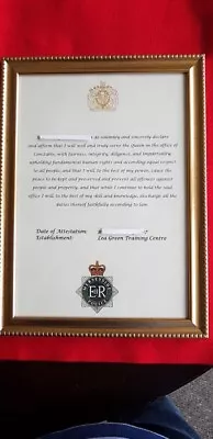 Merseyside Police Attestation. Framed Personalised Gift. All Forces Available • £37.99