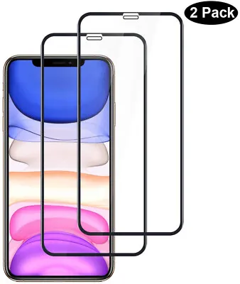 Screen Protector For IPhone 11 ProXRXS MAXXS Curved FULL COVER TEMPERED GLASS • $14.24