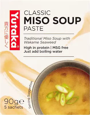 Yutaka Miso Soup 90 G Pack Of 3 Total 15 Sachets • £7.40