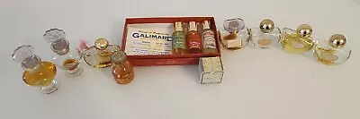 Vintage Mini Perfume Lot 12 + Some Boxes Galimard Avon + Empties • $53.99