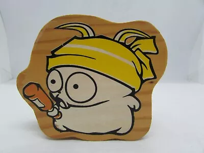 Vintage Japanese Wooden Music Box Cartoon Baby Beanie Bottle Anime Writing Rare • $19.97