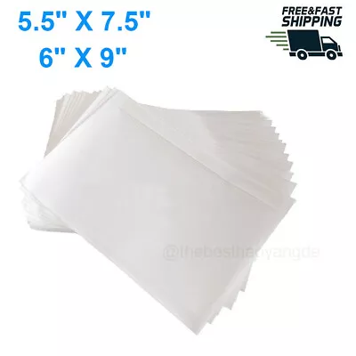 50-100 Clear Adhesive Packing List Shipping Label Envelopes Pouches 5.5x7.5 6x9 • $6.99