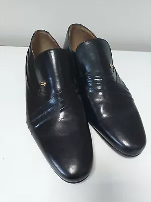 LILLEY AND SKINNER MENS BLACK Real LEATHER SHOES Uk7 WORN ONCE EXC COND SEE PICS • £15.99