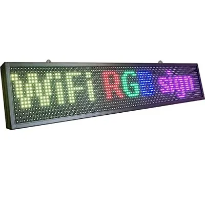 P10 Led Display With Wifi Indoor Full Color Led Signs 40  X 8  Programmable Led  • $160.15