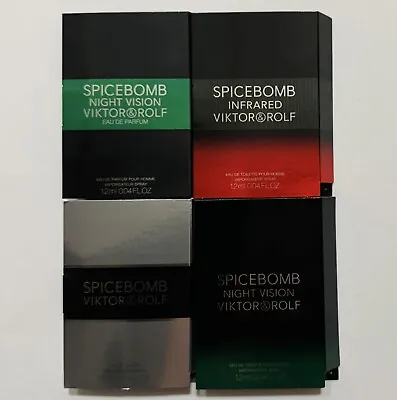 Viktor&Rolf Spicebomb Collection Sample Spray Vials 4pc Set • $18.95