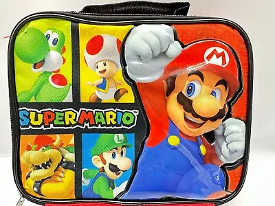 Super Mario Bros Nintendo 2020 Bioworld Soft Insulated Lunchbox Case • $10