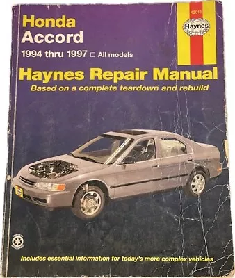 Haynes Manuals - Honda Accord 1994 Thru 1997 ~ 42013 ALL MODELS • $9.99