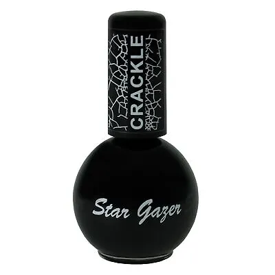 Stargazer Black Crackle Nail Polish Varnish Colour Shatter Effect Coat 601 • £10