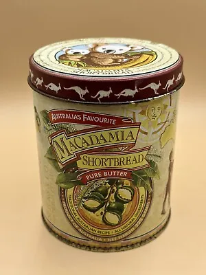 Vintage Koala Brand Original Macadamia Shortbread 225 Grams Tin • $13.99