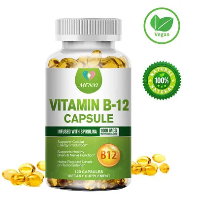 1000 Mcg Methyl B12 Vitamin B12 Capsule For Mood Heart & Eye Health Softgels • $13.06