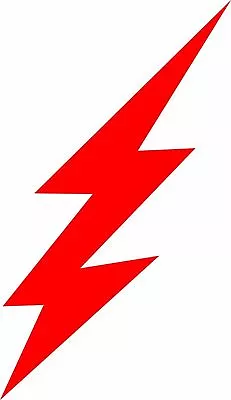 Lightning Bolt Red Decal 4x4 Racing Truck Window Red Sticker • $3.99