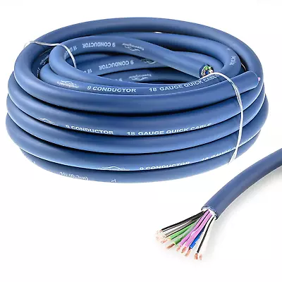 9-Conductor Speaker Cable 18AWG 100% OFC 4-Channel Speaker WirE20 Feet -US • $33.44