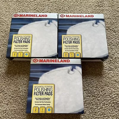 Lot Of 3  Marineland C-Series SM Mechanical Canister Filter Pads  160 & 220 • $24.99