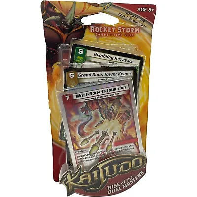 Kaijudo Rise Of The Duel Masters Rocket Storm Competitive Deck + Booster Pack • $9.95