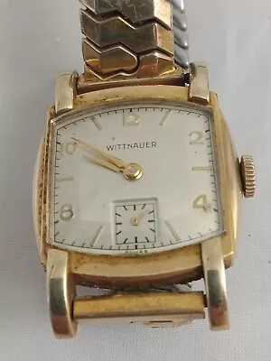 Vintage 10k Gold & Gold Filled Wittnauer 10E Watch In Running Condition. • $65