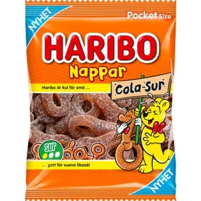 Haribo Sweets Pacifiers Cola Sour 70g Classic Swedish Candy • $9.99