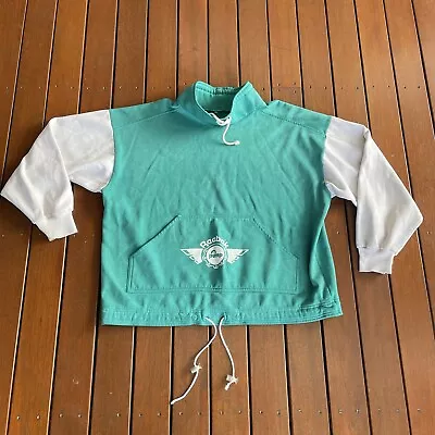 Vintage Reebok Pump Size M Green Jumper Pullover Mens 80s • $35