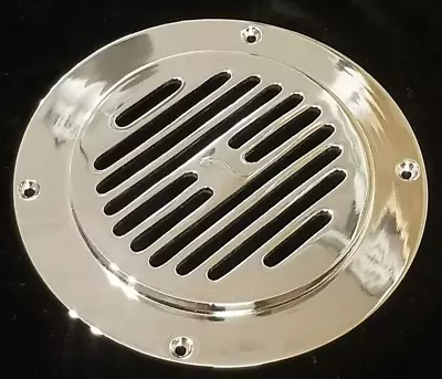 £22.99 • Buy Solid Chromed Brass Cast Ceiling Vent, 6  Slotted Circular Mushroom Vent Cover