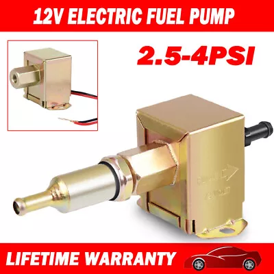 12 Volt Electric Fuel Pump Inline Low Pressure Gas Diesel Universal 2.5-4PSI NSW • $24.99